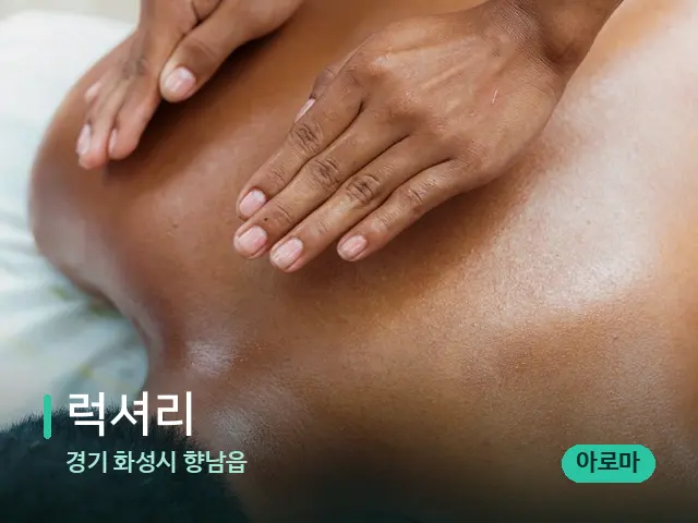 경기 화성시 향남읍 럭셔리 — 마사지 관리를 받는 장면